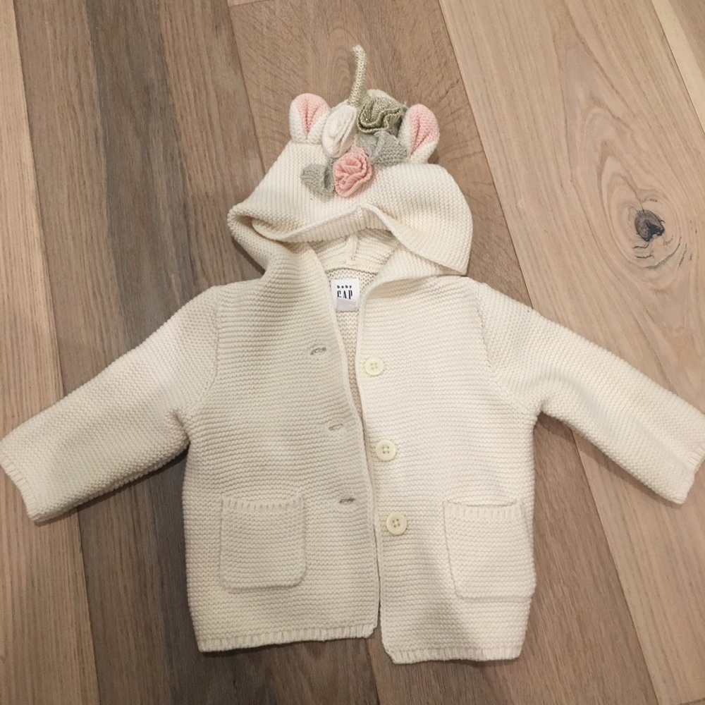Baby Gap Knitted Unicorn Jacket